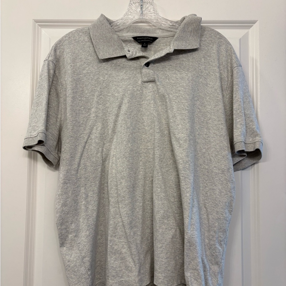 Banana Republic Men’s Heather Gray Polo